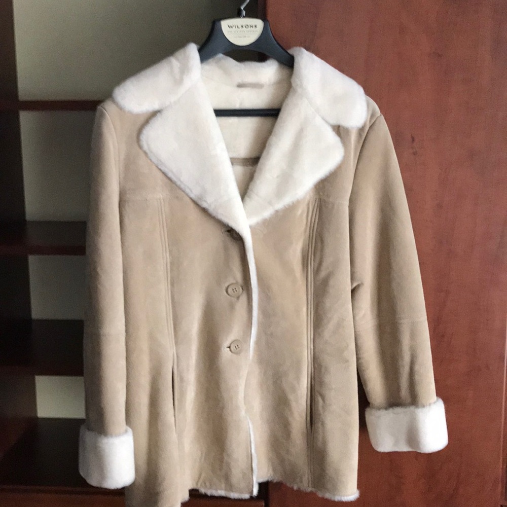 Retro 60s 70s Inspired suede coat